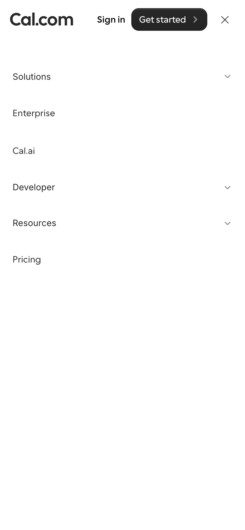Mobile navigation open